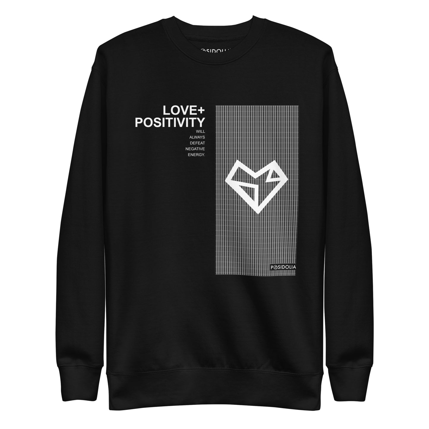 Posidolia™ | "Love + Positivity" - Sweatshirt (unisex)