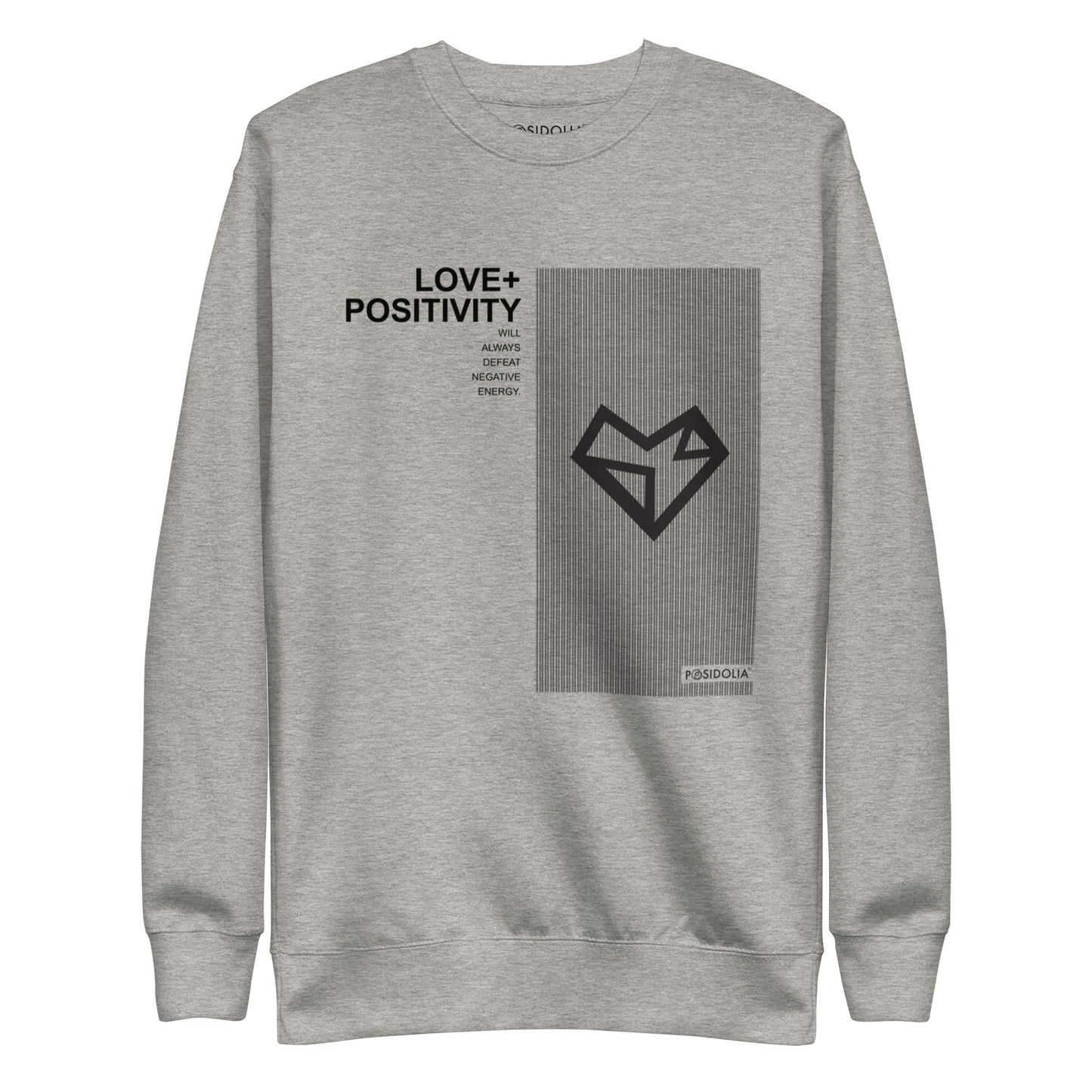 Posidolia™ | "Love + Positivity" - Sweatshirt (unisex)