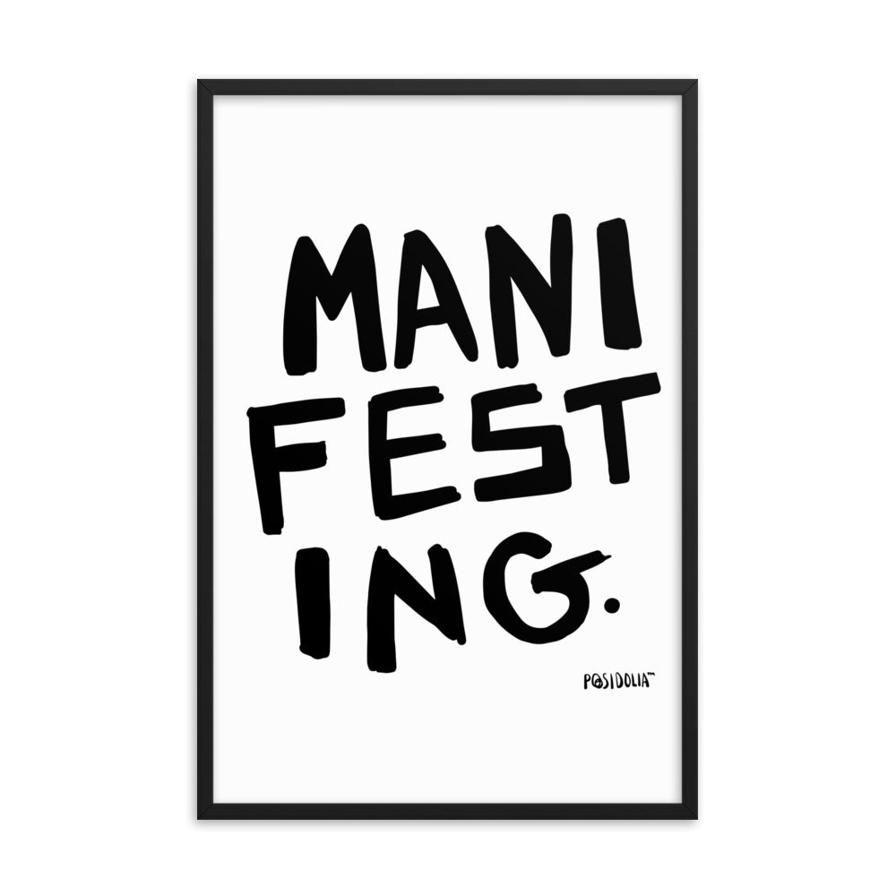 Posidolia™ | MANIFEST - Framed Poster