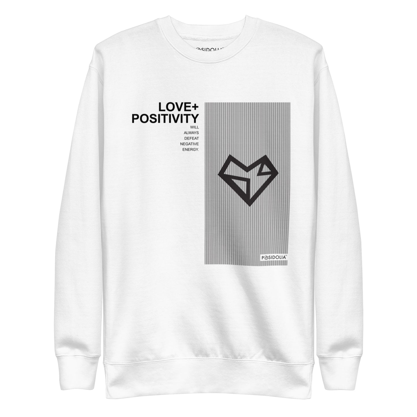 Posidolia™ | "Love + Positivity" - Sweatshirt (unisex)